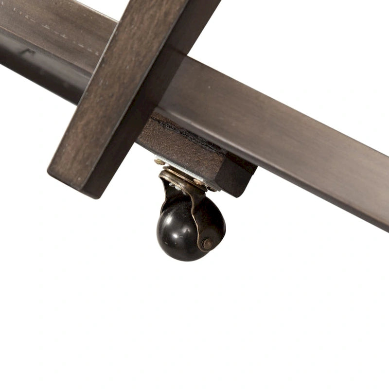 Espresso Stone Oval Cocktail Table