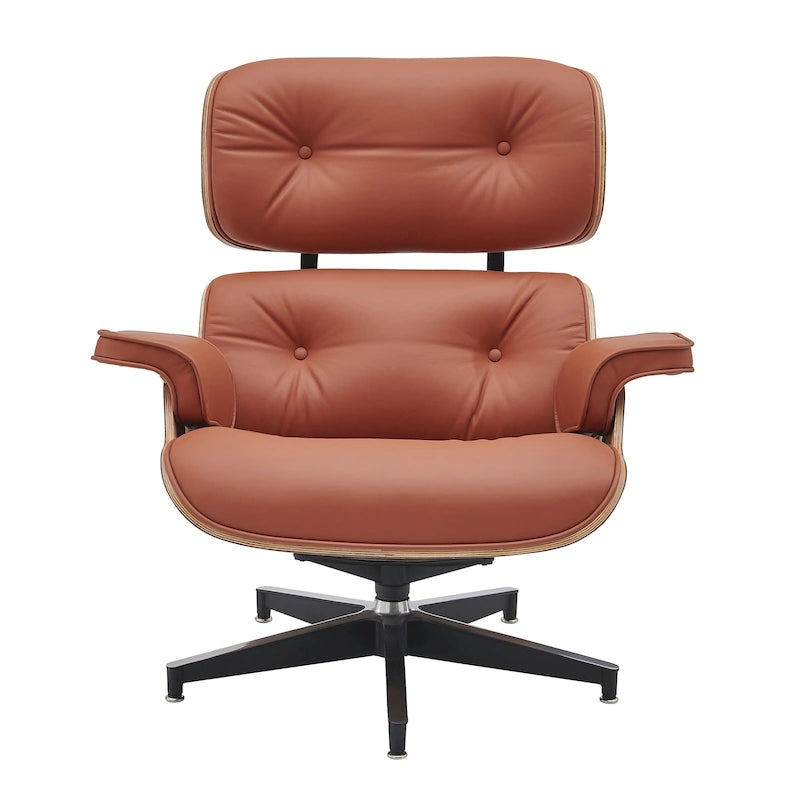 Mid Century Modern Leather Lounge Chair Armchair Recliner