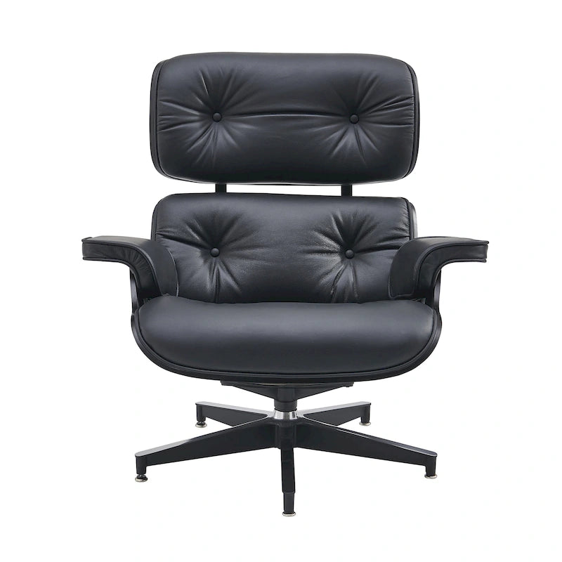 Mid Century Modern Leather Lounge Chair Armchair Recliner