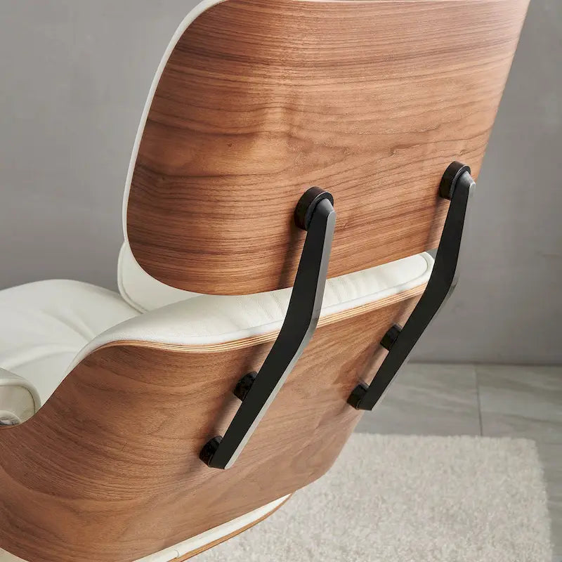 Mid Century Modern Leather Lounge Chair Armchair Recliner