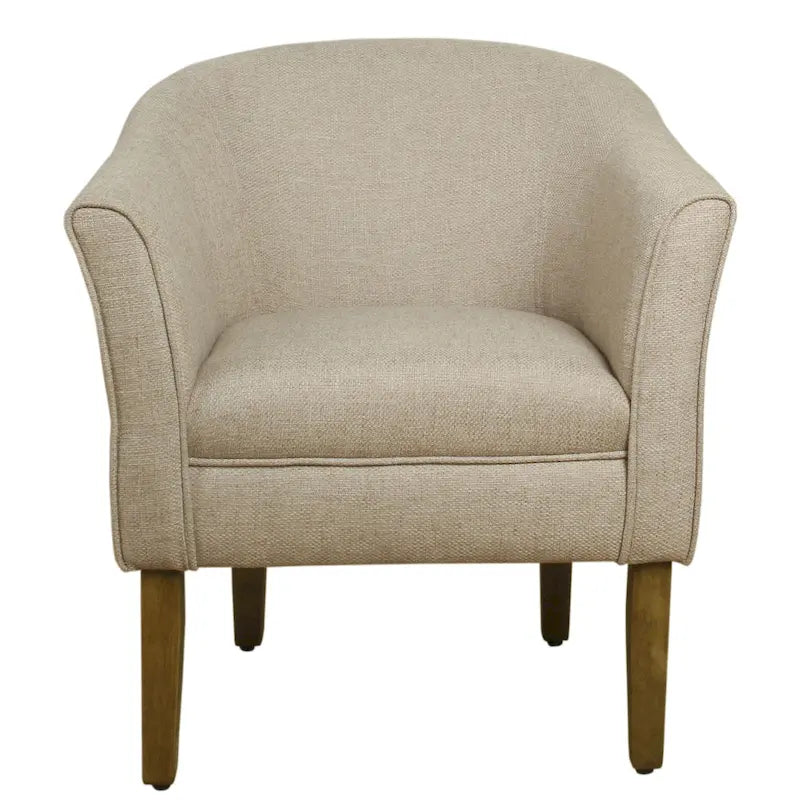 Upholstered Barrel Accent Chair