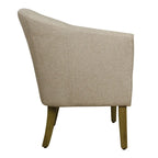Upholstered Barrel Accent Chair