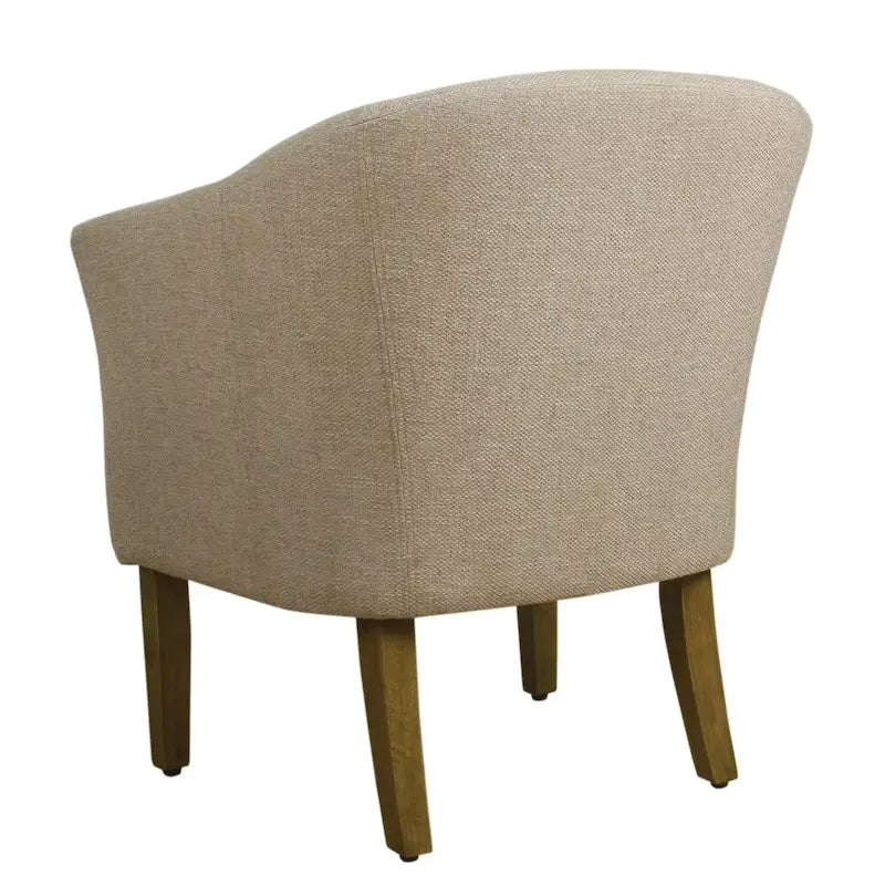 Upholstered Barrel Accent Chair