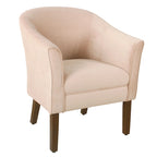 Upholstered Barrel Accent Chair