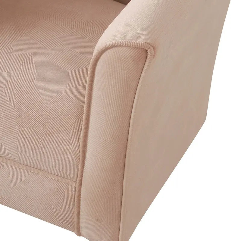 Upholstered Barrel Accent Chair