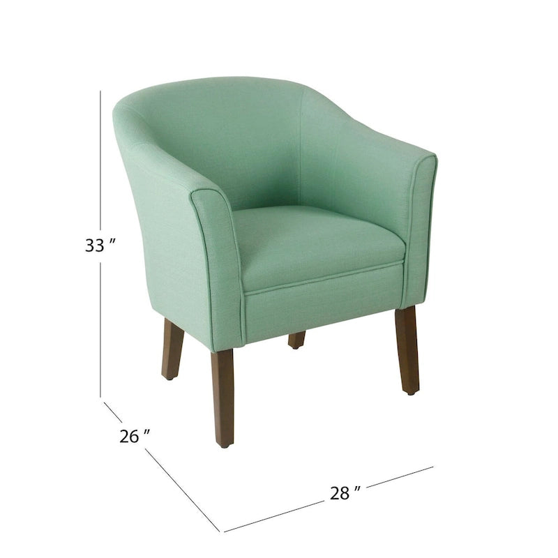 Upholstered Barrel Accent Chair