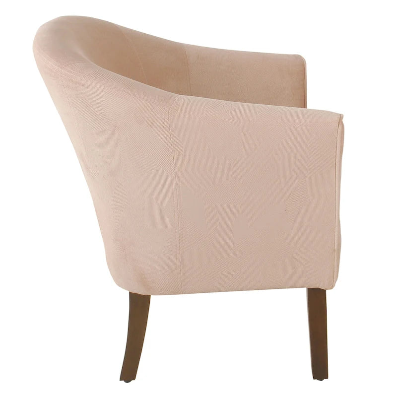 Upholstered Barrel Accent Chair