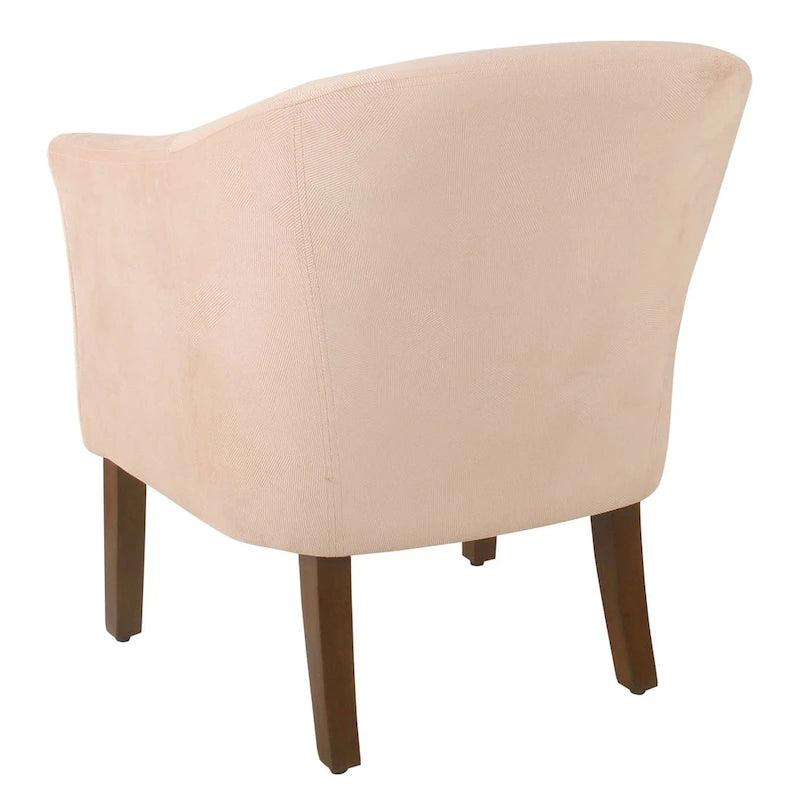 Upholstered Barrel Accent Chair