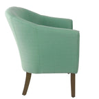 Upholstered Barrel Accent Chair