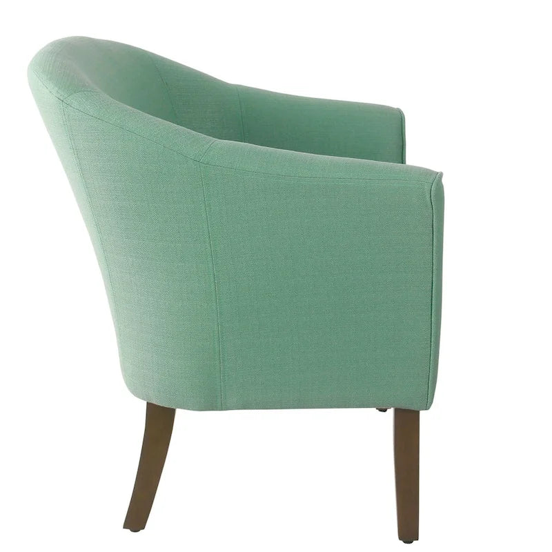 Upholstered Barrel Accent Chair