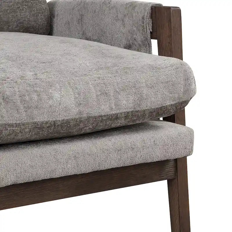 Mid-Century Modern Velvet Accent Armchair