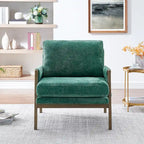 Mid-Century Modern Velvet Accent Armchair