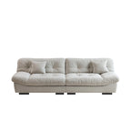 105 Suede Fabric Sectional Sofa Cloud Shape Couch for Living Room