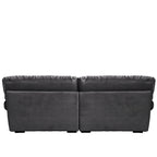105 Suede Fabric Sectional Sofa Cloud Shape Couch for Living Room