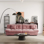 105 Suede Fabric Sectional Sofa Cloud Shape Couch for Living Room
