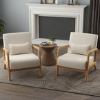 Fauteuil rembourré Chaises d'appoint avec oreiller (lot de 2)