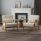 Fauteuil rembourré Chaises d'appoint avec oreiller (lot de 2)