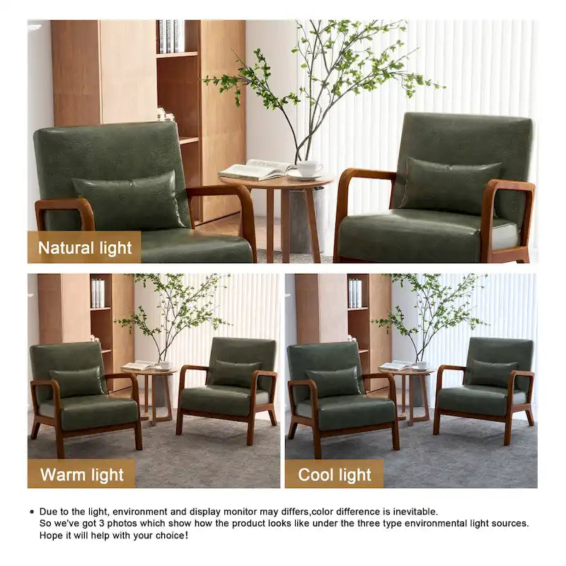 Fauteuil rembourré Chaises d'appoint avec oreiller (lot de 2)