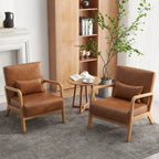 Fauteuil rembourré Chaises d'appoint avec oreiller (lot de 2)