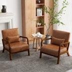 Fauteuil rembourré Chaises d'appoint avec oreiller (lot de 2)