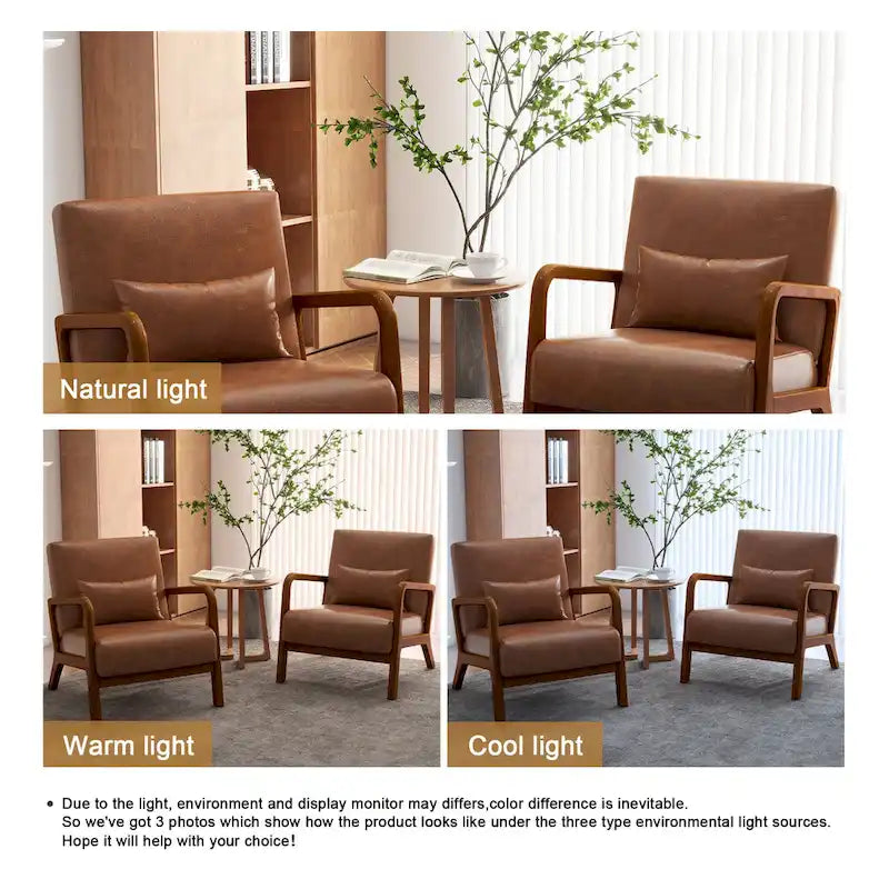 Fauteuil rembourré Chaises d'appoint avec oreiller (lot de 2)