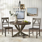 Round Country-Style Dining Table