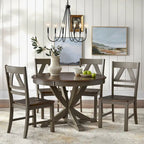 Round Country-Style Dining Table