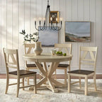 Round Country-Style Dining Table