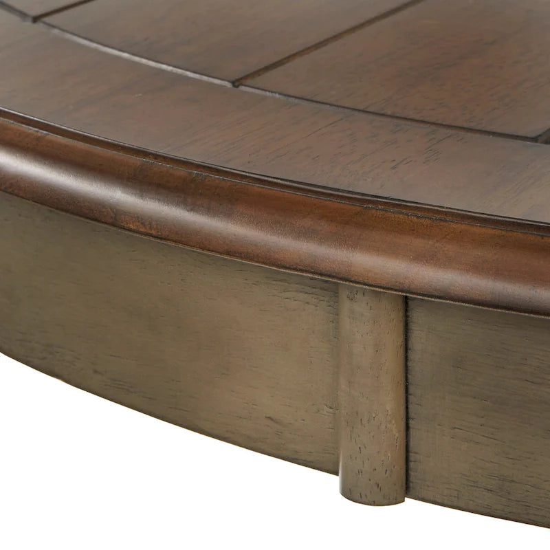 Round Country-Style Dining Table