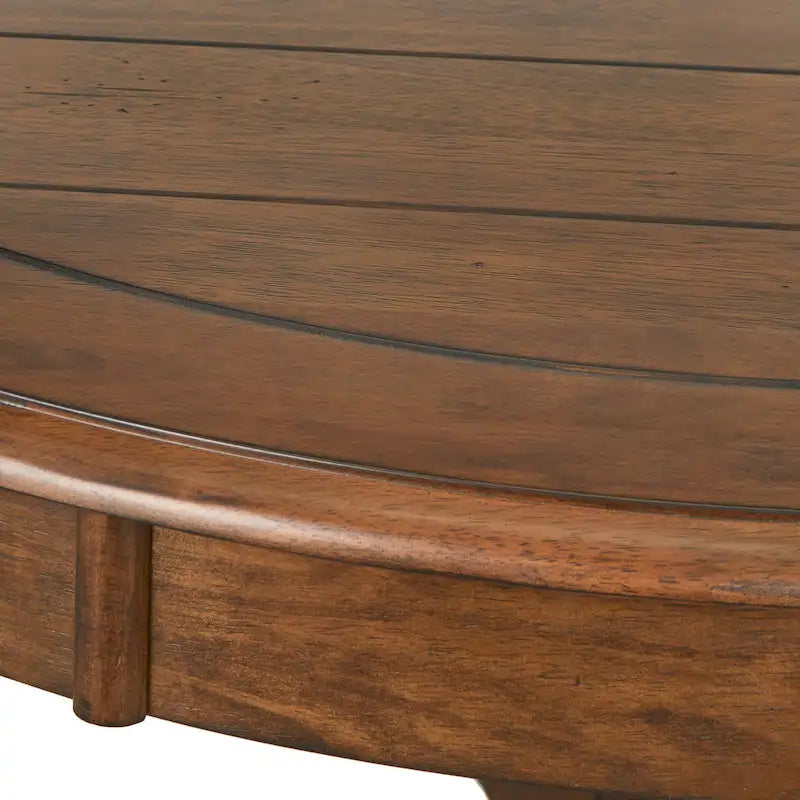 Round Country-Style Dining Table
