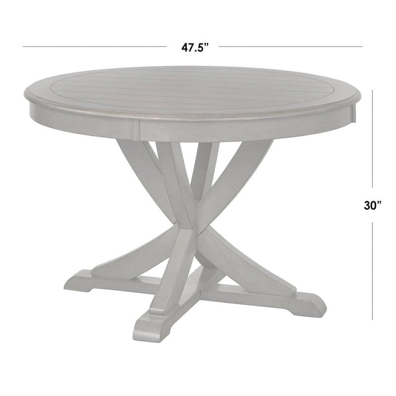 Round Country-Style Dining Table