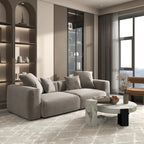 102 Oversized Corduroy Sectional Sofa Modern Wide Couch