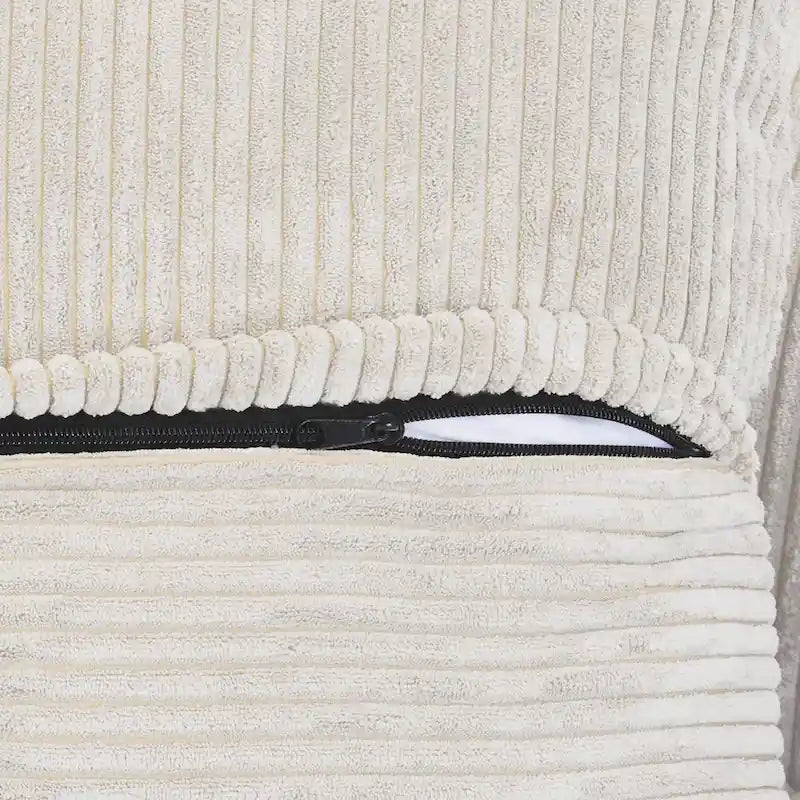 102 Oversized Corduroy Sectional Sofa Modern Wide Couch