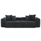 102 Oversized Corduroy Sectional Sofa Modern Wide Couch