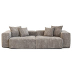 102 Oversized Corduroy Sectional Sofa Modern Wide Couch