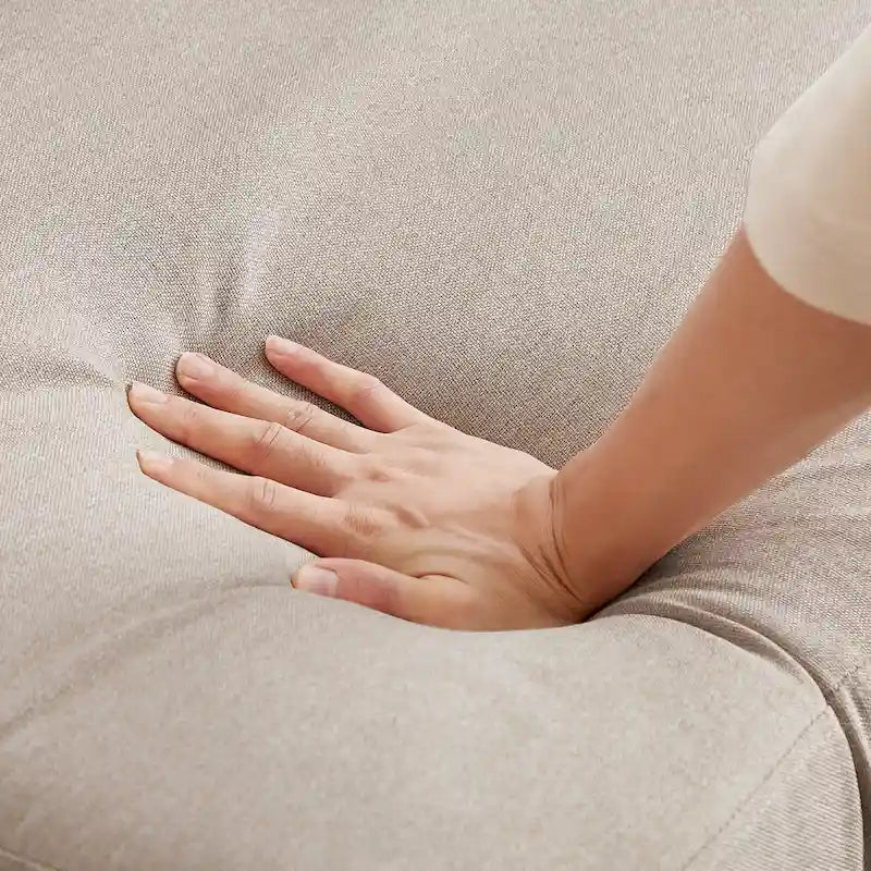 Modern Sectional Sofa Couch L Shaped With Chaise Storage Ottoman and Side Bags For Living Room