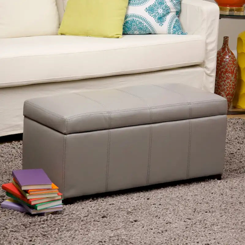 Banc de rangement avec espace de rangement dissimulé