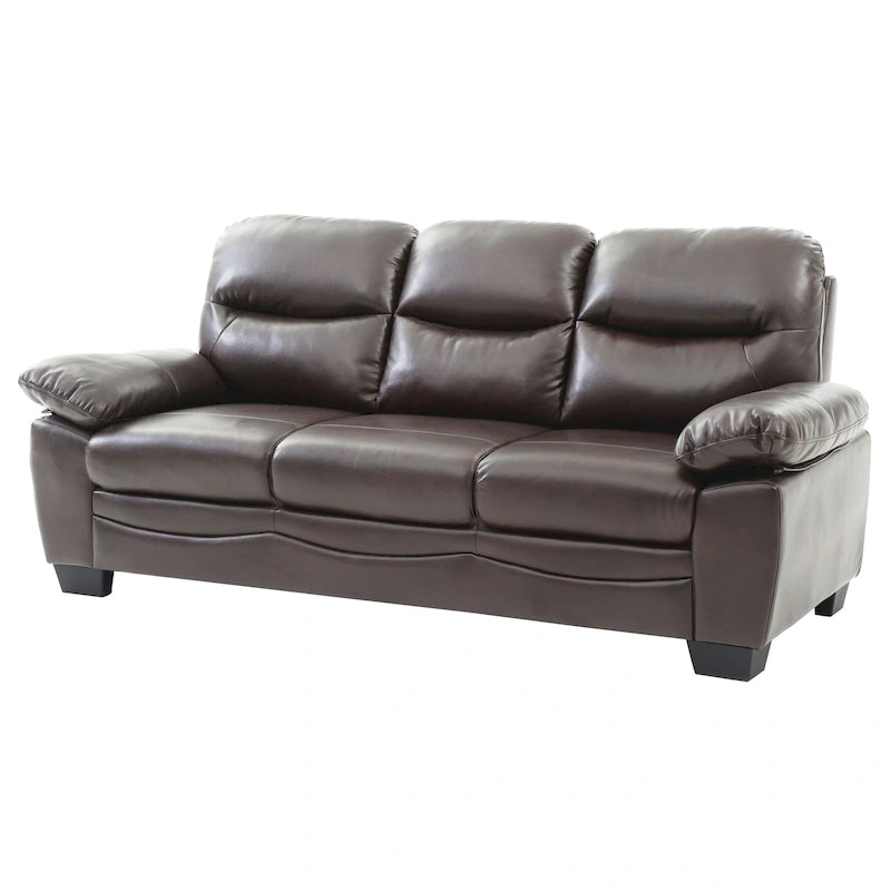 Faux Leather Sofa