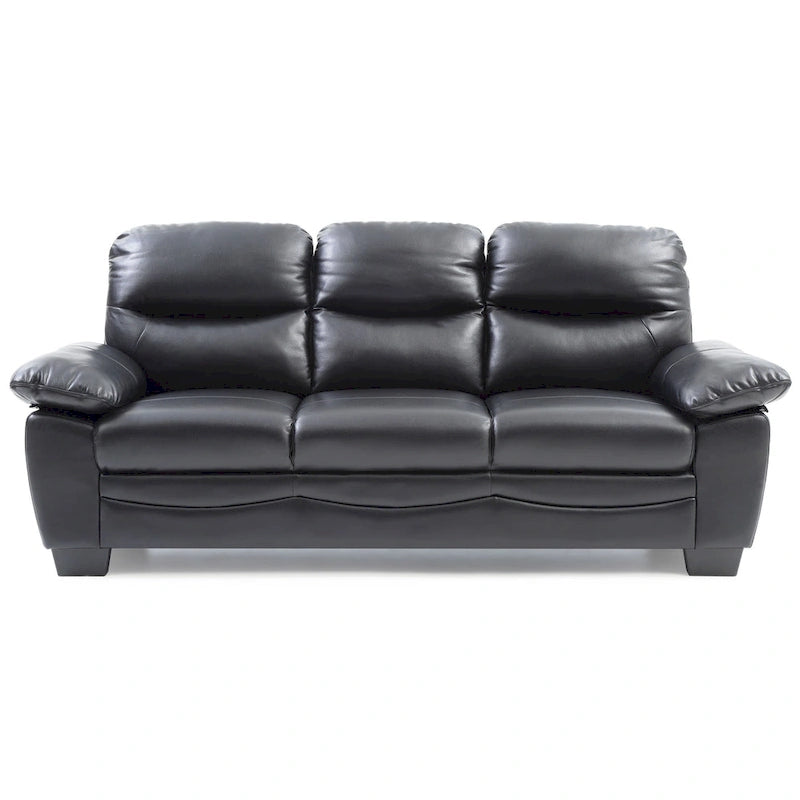 Faux Leather Sofa