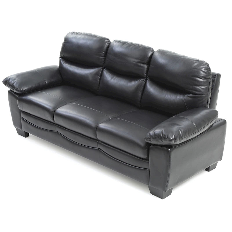 Faux Leather Sofa