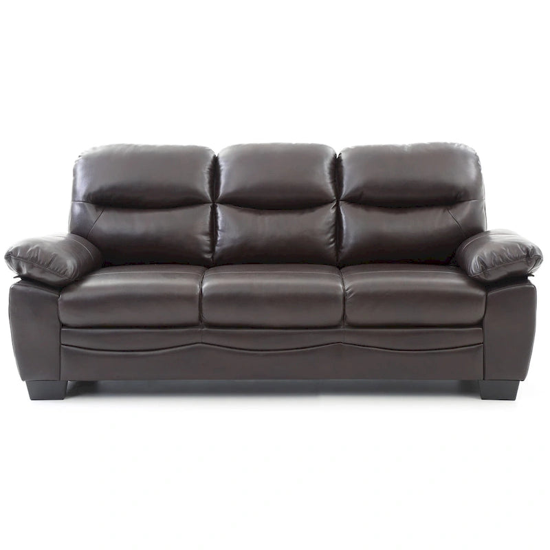 Faux Leather Sofa