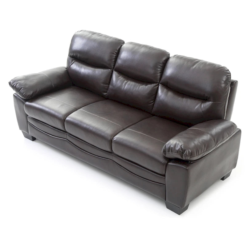 Faux Leather Sofa
