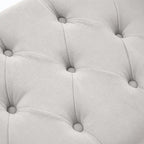 Arm Fabric Storage Ottoman Bench with Solid Wood Legs, 48W x 18D x 23H