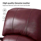 Fauteuil inclinable manuel Mid-Century Modern Cigar avec accoudoirs incurvés en bois