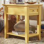 1-Drawer Side Table with Charging Station
