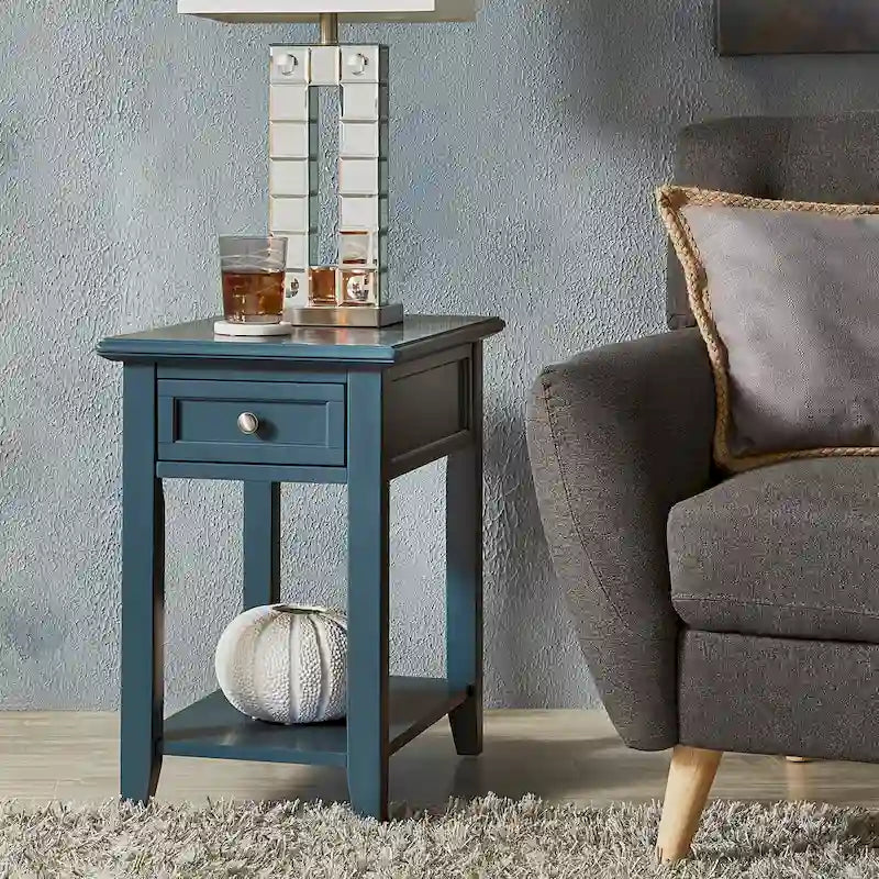 1-Drawer Side Table with Charging Station