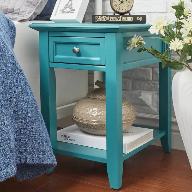 1-Drawer Side Table with Charging Station