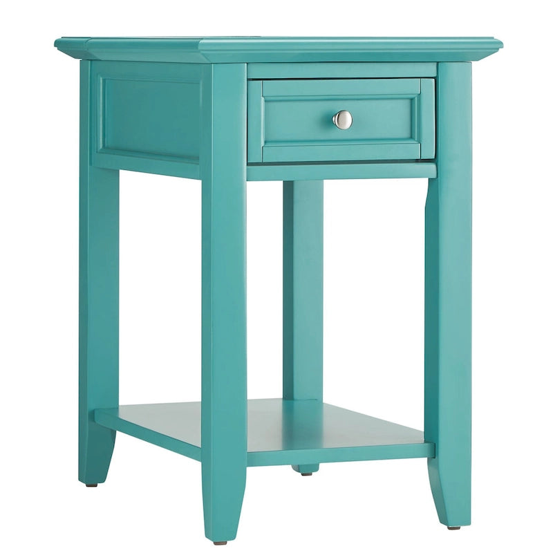1-Drawer Side Table with Charging Station