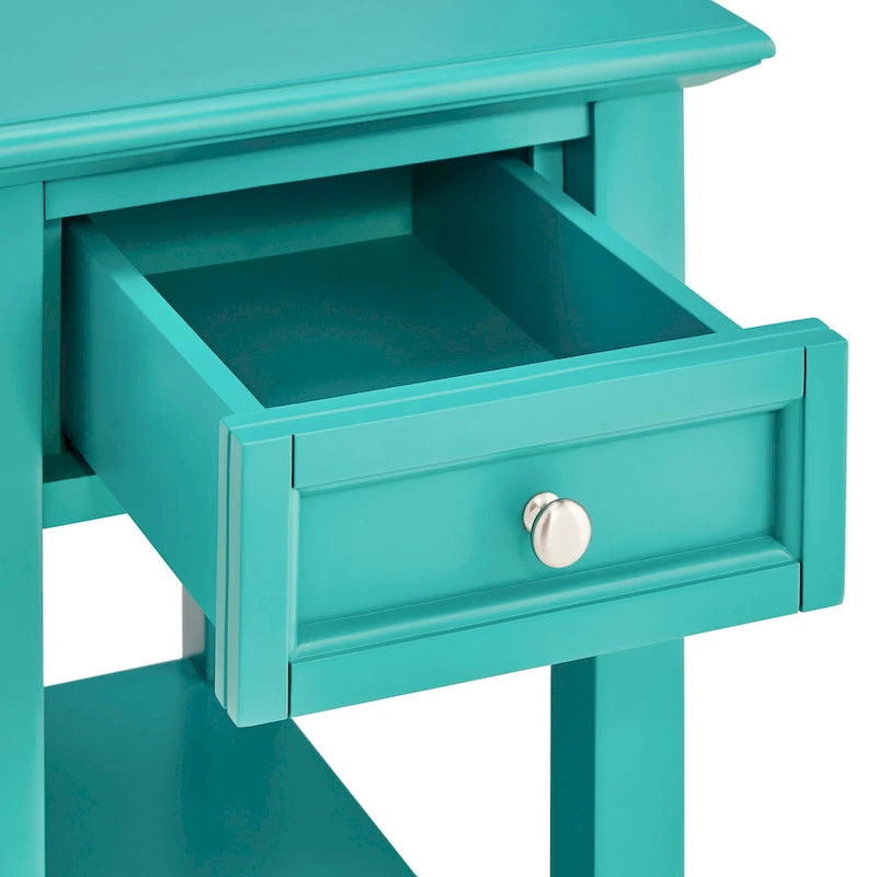 1-Drawer Side Table with Charging Station