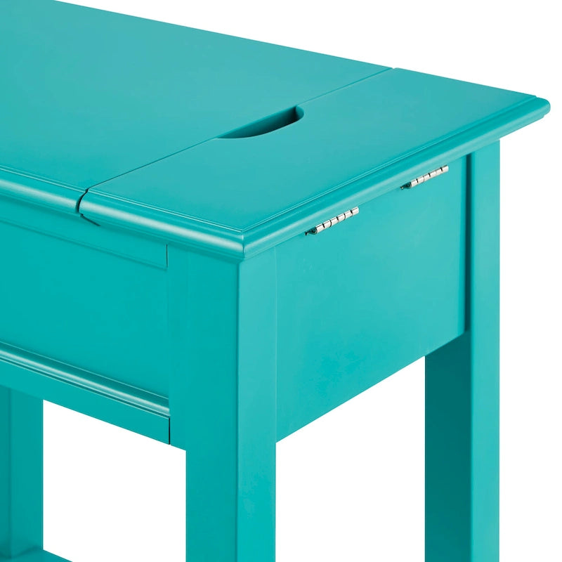 1-Drawer Side Table with Charging Station